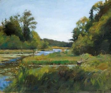 River Scene Artwork by Albert Ranney Chewett