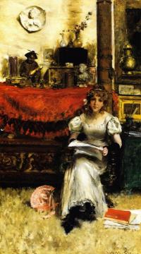 In the Studio Artwork by William Merritt Chase