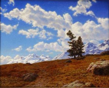 Printemps Dans Les Alpes (engadines) Artwork by Ivan Fedorovich Choultse
