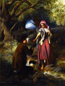 The Parting Of Burns And His Highland Mary Artwork by Thomas Faed