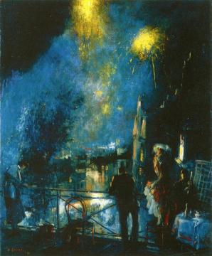 Bastille Day, 14 Of July, Paris Artwork by Everett Shinn