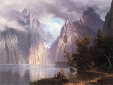 Scene In The Sierra Nevada Artwork by Albert Bierstadt