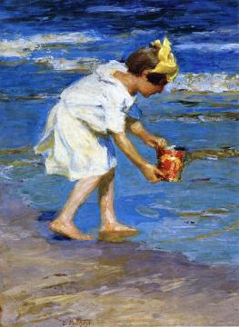 Girl with a Bucket Artwork by Edward Potthast