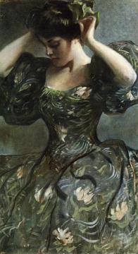 The Green Bow Artwork by John White Alexander