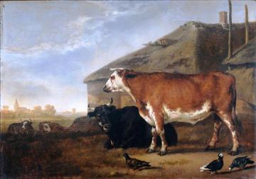 Cattle Artwork by Abraham van Calraet