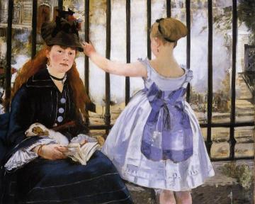 The Railroad Artwork by Edouard Manet