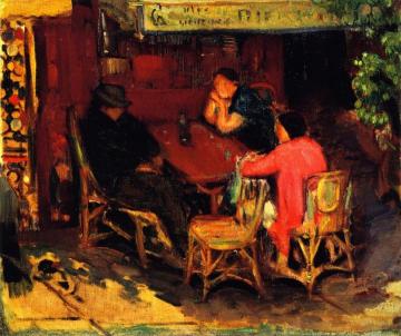Paris Café Artwork by Joseph Kleitsch