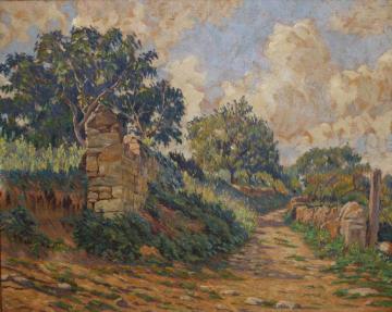 Path in Carennac Artwork by Georges Emile Lebacq