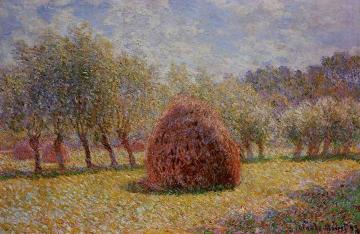 Haystacks at Giverny Artwork by Claude Oscar Monet