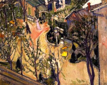 Suburban View Artwork by Odon Márffy