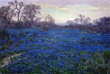 Bluebonnets at Twilight, near San Antonio Artwork by Julian Onderdonk