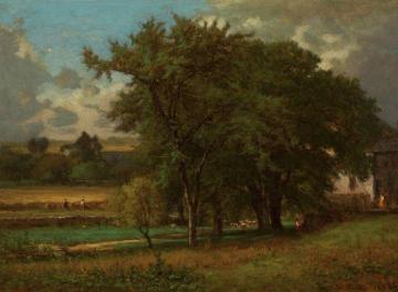 Oaks Near Medfield Artwork by George Inness
