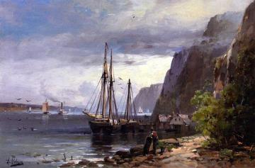 View Of Palisades On The Hudson Artwork by Andrew W. Melrose