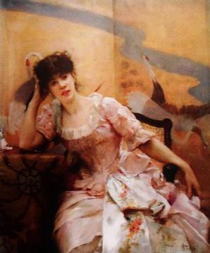 Portrait of a Lady Artwork by Alfred Stevens