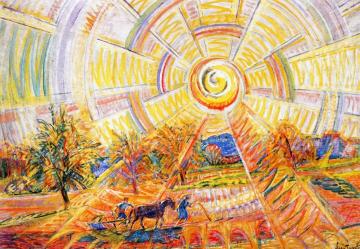 Sun With Rainbow Artwork by Nicolas Tarkhoff