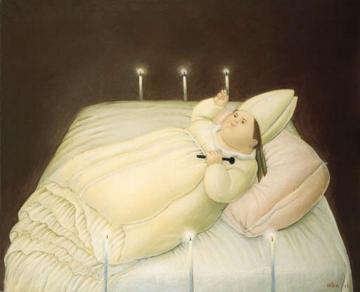 Archbishop At One Year Of Age Artwork by Fernando Botero