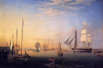 Baltimore Harbor Artwork by Fitz Hugh Lane