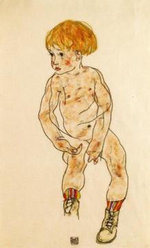 The Artist's Nephew, Anton Peschka, Jr Artwork by Egon Schiele