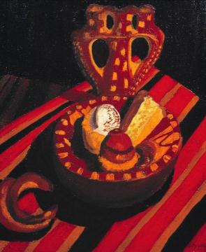 Patisseries And A Croissant Artwork by Sir Cedric Morris