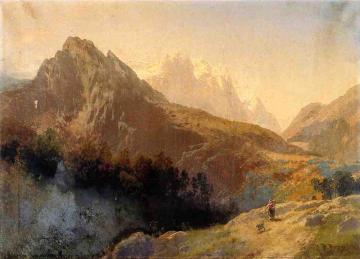 In the Alps Artwork by Herman Herzog