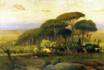 Pine Grove Of The Barberini Villa Artwork by George Inness