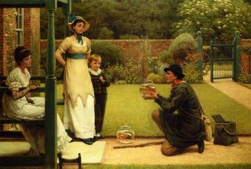 The Goldfish Seller Artwork by George Dunlop Leslie