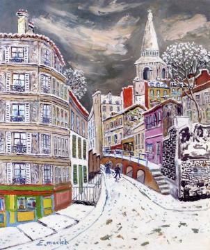Rue Saint-vincent Artwork by Elisée Maclet