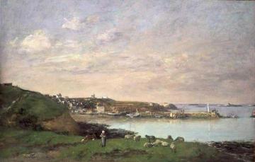 View at Saint-Quay-Portriaux Artwork by Eugène-Louis Boudin