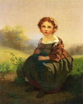 Thoughts by the Wayside Artwork by John George Brown