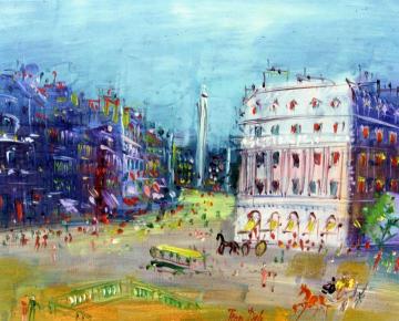 Place De L'opera And The Rue De La Paix Artwork by Jean Dufy
