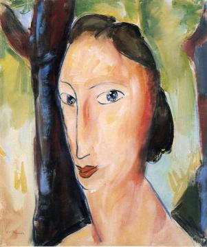 Head of a Woman Artwork by Alfred Henry Maurer