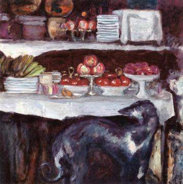 Still LIfe with Greyhound Artwork by Pierre Bonnard
