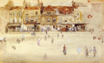 Chelsea Shops Artwork by James Abbott McNeill Whistler