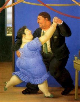 Dancers Artwork by Fernando Botero