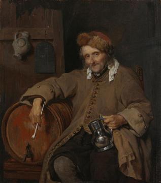 The Old Drinker Artwork by Gabriel Metsu