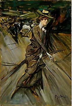 La passeggiata Artwork by Giovanni Boldini