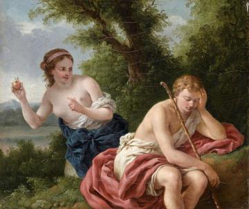 Daphnis and Chloe Artwork by Louis Jean François Lagrenée