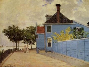 The Blue House at Zaandam Artwork by Claude Oscar Monet