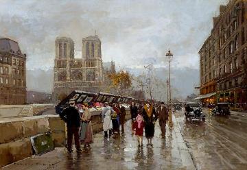 Quai Saint Michel Artwork by Edouard Léon Cortes