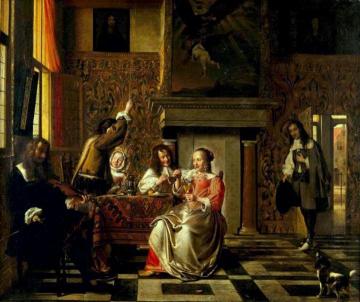 Conversation Artwork by Pieter de Hooch