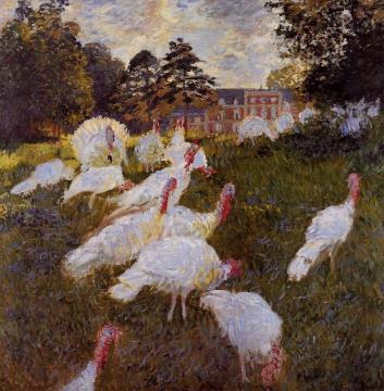 Turkeys Artwork by Claude Oscar Monet