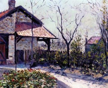 Shed in the Garden at Petit Gennevilliers Artwork by Gustave Caillebotte