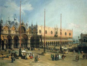 Piazza San Marco Artwork by Giovanni Antonio Canal