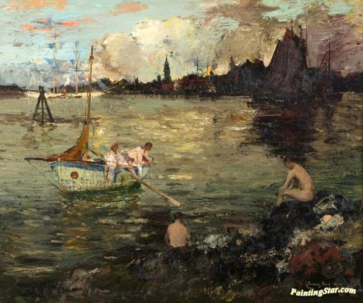 In the Joy of the Evening Artwork by James Kay