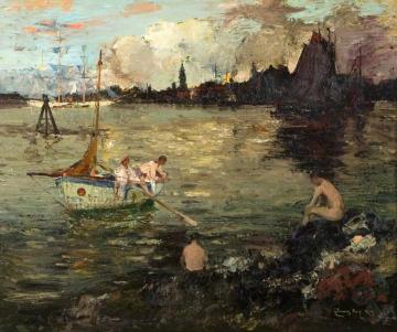 In the Joy of the Evening Artwork by James Kay