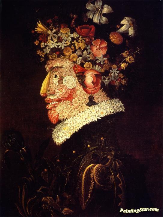 Spring Artwork by Giuseppe Arcimboldo