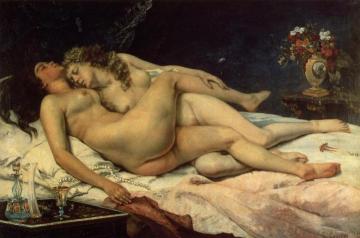The Sleepers Artwork by Gustave Courbet