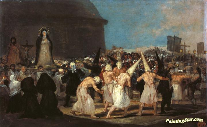 Procession Of Flagellants Artwork by Francisco Jose de Goya y Lucientes