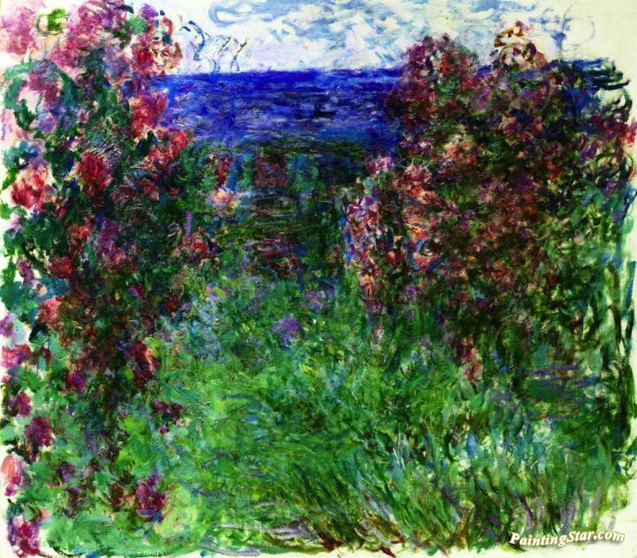 The House among Roses Artwork by Claude Oscar Monet