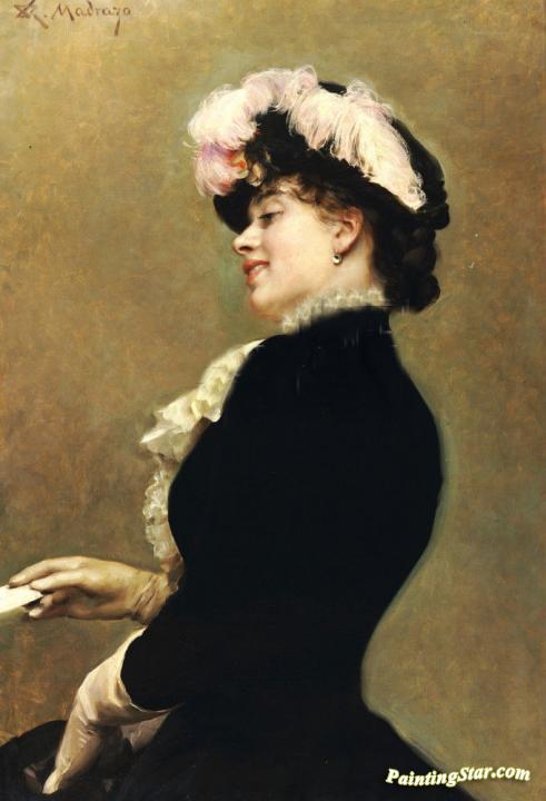 An Elegant Beauty Artwork by Raimundo de Madrazo y Garreta
